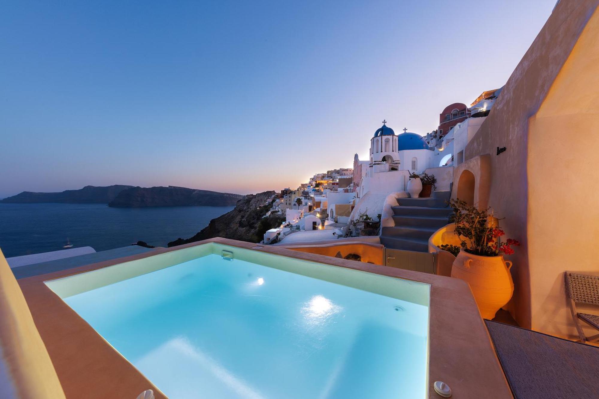 Annouso Villa With Hot Tub By Caldera Houses Oia Dış mekan fotoğraf